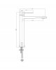 Lavita Bateria umywalkowa wysoka Cetus Chrome 5900378341789